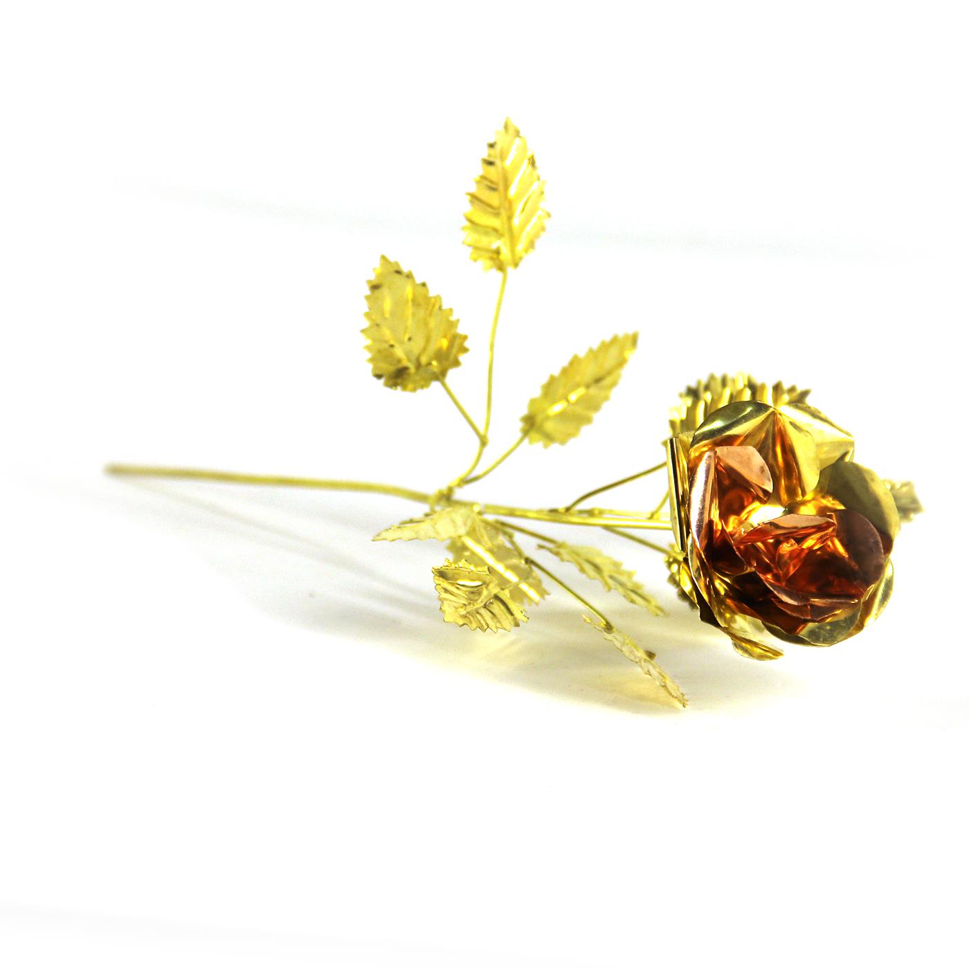 Изображение Цветок роза латунная 3050